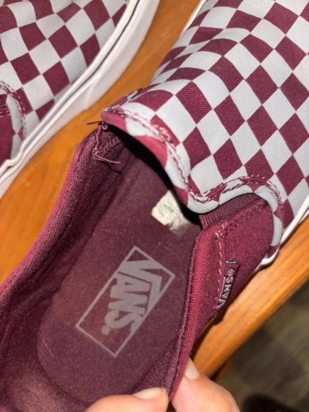 Vans literally worn